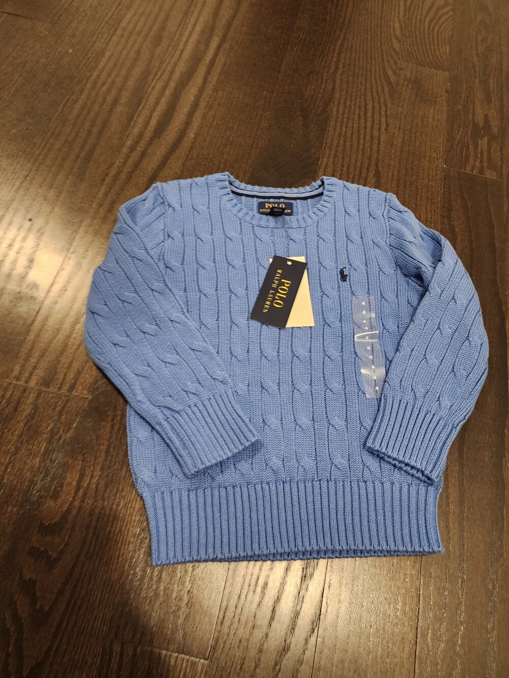 Polo by Ralph Lauren Blue Cable-Knit Boy's Sweater